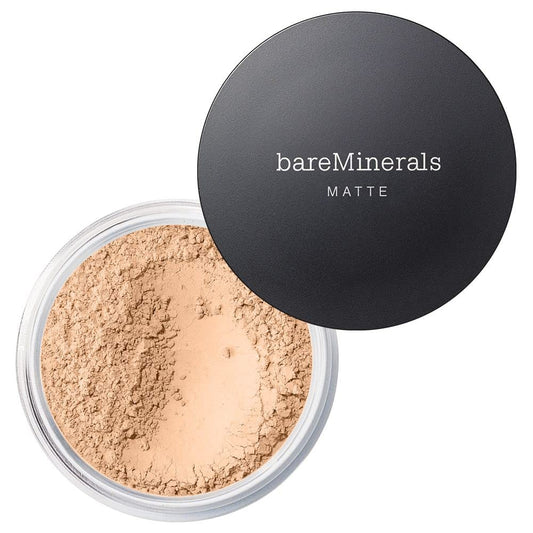 bareMinerals Matte Loose Mineral Foundation SPF 15, Powder Foundation Makeup, Buildable Coverage, Reduces Shine, Talc Free Foundation, Vegan (Light Beige 09)