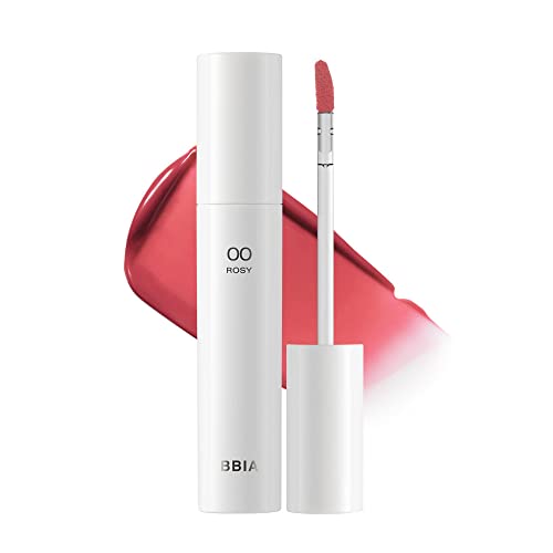 BBIA Glow Lip Tint – Lip Plumping, Volume Up Glossy Lip Stain, Naturally Moisturize, Lightweight, Long-Lasting, Vivid Color, Comfortable Glowy Texture, Non-Sticky, Non-Dry, 3.2g (#00 ROSY)